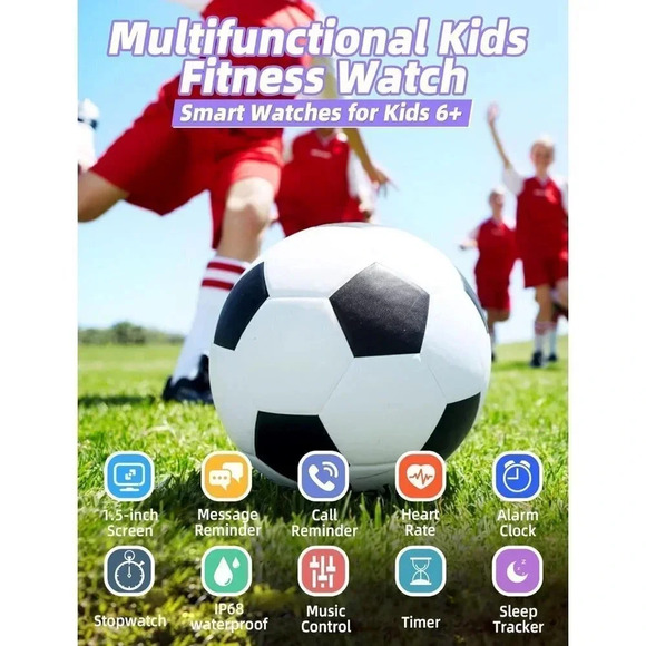 Kids Waterproof Fitness Activity Tracker Heart Rate Sleep Monitor Smart Watch - Picture 2 of 14